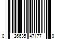 Barcode Image for UPC code 026635471770