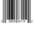 Barcode Image for UPC code 026635831192