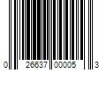 Barcode Image for UPC code 026637000053