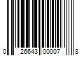 Barcode Image for UPC code 026643000078