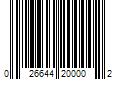 Barcode Image for UPC code 026644200002