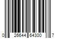 Barcode Image for UPC code 026644643007