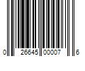 Barcode Image for UPC code 026645000076