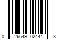 Barcode Image for UPC code 026649024443