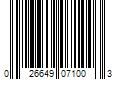 Barcode Image for UPC code 026649071003