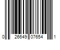 Barcode Image for UPC code 026649076541