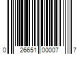 Barcode Image for UPC code 026651000077