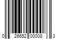 Barcode Image for UPC code 026652000083