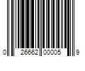 Barcode Image for UPC code 026662000059