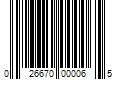 Barcode Image for UPC code 026670000065