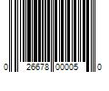 Barcode Image for UPC code 026678000050