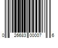 Barcode Image for UPC code 026683000076