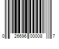 Barcode Image for UPC code 026696000087