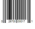 Barcode Image for UPC code 026700000171