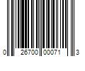 Barcode Image for UPC code 026700000713