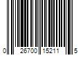 Barcode Image for UPC code 026700152115