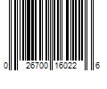 Barcode Image for UPC code 026700160226