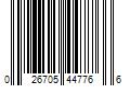 Barcode Image for UPC code 026705447766