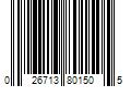 Barcode Image for UPC code 026713801505