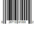 Barcode Image for UPC code 026713810002