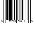 Barcode Image for UPC code 026715004119