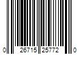 Barcode Image for UPC code 026715257720