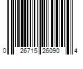 Barcode Image for UPC code 026715260904