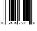 Barcode Image for UPC code 026715270118