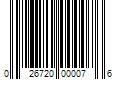 Barcode Image for UPC code 026720000076