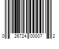 Barcode Image for UPC code 026724000072