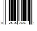 Barcode Image for UPC code 026725000071