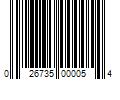 Barcode Image for UPC code 026735000054