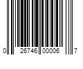 Barcode Image for UPC code 026746000067