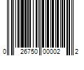 Barcode Image for UPC code 026750000022