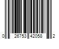 Barcode Image for UPC code 026753420582