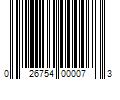 Barcode Image for UPC code 026754000073