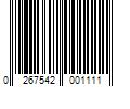 Barcode Image for UPC code 0267542001111