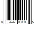 Barcode Image for UPC code 026760000005