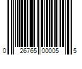 Barcode Image for UPC code 026765000055