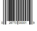 Barcode Image for UPC code 026770000019