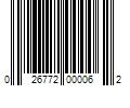 Barcode Image for UPC code 026772000062