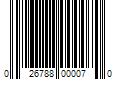 Barcode Image for UPC code 026788000070