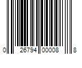 Barcode Image for UPC code 026794000088