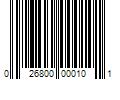 Barcode Image for UPC code 026800000101