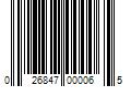 Barcode Image for UPC code 026847000065