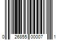 Barcode Image for UPC code 026855000071