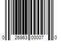 Barcode Image for UPC code 026863000070