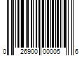 Barcode Image for UPC code 026900000056