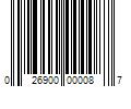 Barcode Image for UPC code 026900000087