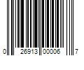 Barcode Image for UPC code 026913000067